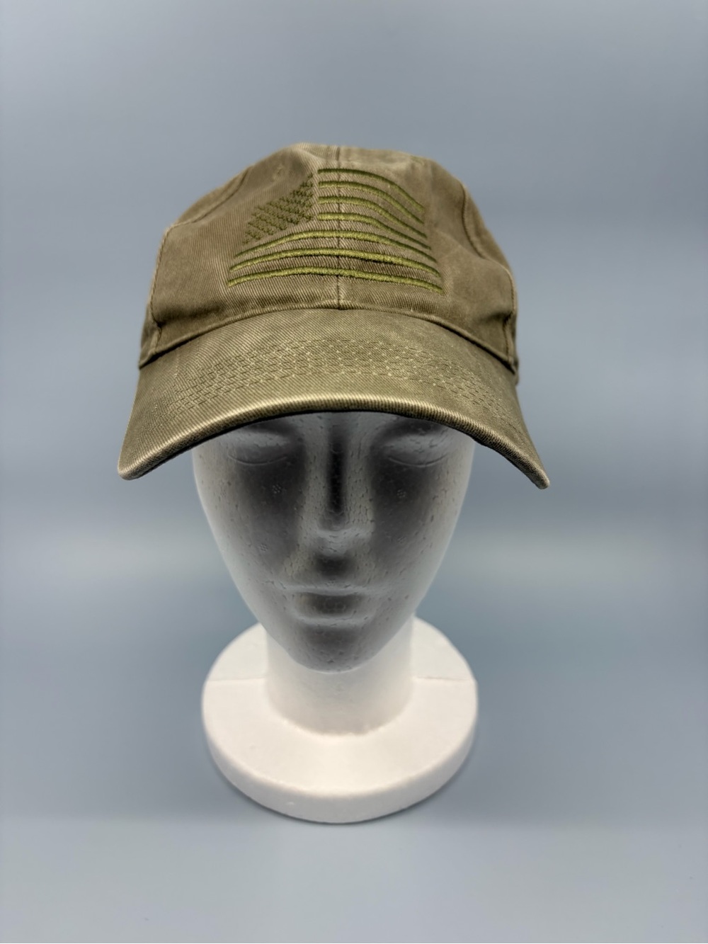 Rothco Vintage Low Profile American Flag Cap Hat Olive Drab Distressed One Size
